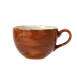 Steelite 11330152 Low Cup 12 Oz Terracotta, 5.25"x4.75"x2.75", Ceramic, Oven Safe 530°F - 36/Case 1 image