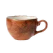 Steelite 11330189 Low Cup Terracotta 8.0 oz (4.75"x4.625"x2.38"), Ceramic, Oven Safe 530°F - 36/Case 1 image