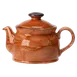 Steelite 11330367 - Terracotta 15‑oz Teapot Lid, 6.75" x 4.4" x 8" Ceramic Safe to 530°F - 6/Case 1 image