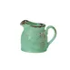 Steelite 12130387 - Creamer Pitcher, 5.5" x 4.0" x 3.25", 4-5 oz, Aqua Ceramic with Handle, 1 Dozen 1 image