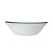 Steelite 1406X0124 Oatmeal Bowl, 18 oz (6.5" x 2.0"), Ceramic Black Band Oven Safe to 530°F - 1 Dozen 1 image