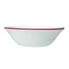 Steelite 1407X0124 - Oatmeal Bowl 18 oz (6.5" x 2.0"), Ceramic Maroon Band Oven Safe 530°F - 1 Dozen 1 image