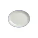Steelite 17100139 Oval Platter, 8" x 6.375" x 0.75", Dapple Blue China Oven Safe 530°F - 24/Case 1 image