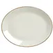 Steelite 17140145 Oval Coupe Platter, 13.5" x 10.625" Brown China, Oven Safe to 530°F - 1 Dozen 1 image