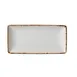 Steelite 17140618 - Dapple Brown Rectangle Platter 8" x 4", China, Oven Safe to 530°F - 6/Case 1 image