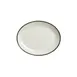 Steelite 17560139 Oval Coupe Platter, 8" x 6.375" Charcoal, China, Oven Safe To 530°F - 24/Case 1 image