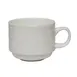 Steelite 4412RF015 - 8 oz Stack Ruche Folio Bone China Cup, 4.125" x 3.125" x 2.5" Safe - 36/Case 1 image