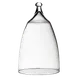 Steelite 4819R380 Cloche Cover, Clear Glass Round, 3.25" x 5.5" Rona Crystalline Finish - 6/Case 1 image