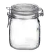 Steelite 4949Q456 Fido Glass Storage Jar, 29 oz (5.125" x 5.375"), Clear Glass - 1 Dozen 1 image