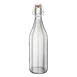 Steelite 4952Q805 Swing Top Bottle, 1.0 Qt (24-34 oz) 3.5" x 12.5" Soda Lime Glass - 6/Case 1 image