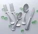Steelite 5300S071 Serving Fork, 8.5", 18/10 Stainless Steel, WNK Finish, Baguette Style - 1 Dozen 2 image