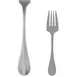 Steelite 5300S071 Serving Fork, 8.5", 18/10 Stainless Steel, WNK Finish, Baguette Style - 1 Dozen 1 image