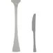 Steelite 5304S045 Butter Knife, 7-1/4" Solid Handle, 13/0 Stainless Steel, Eclipse Finish - 1 Dozen 1 image