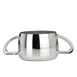 Steelite 5350S100 Sugar Bowl, 9 oz, 6.0" x 3.5" x 2.0" Steel 18/10 Kamina with Cover Handle 1 image