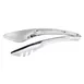 Steelite 5360S388 9.25" Bread Serving Tongs, 8-9" Length, 18/10 Stainless Steel, WNK Accessory 1 image