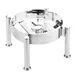 Steelite 5370S561 Stackable Stand with Fuel Holder, 13.375" x 14.75" x 9" 18/10 Steel Chafer Frame 1 image