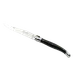 Steelite 5392S079 - 9" Steak Knife, 2.5 mm Stainless Steel Blade, Black Handle, Sharpened - 6/Pack 1 image