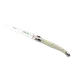 Steelite 5393S079 Steak Knife - 9" 13/0 Stainless Steel Blade, ABS Ivory Guilloche Handle - 6/Pack 1 image