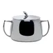 Steelite 5600J111 Sugar Bowl with Lid, 8 oz Capacity, 2.952" Diameter, Stainless Steel, Dual Handles 1 image