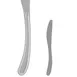 Steelite 5709SX045 Butter Knife, 7-1/4" Long, 13/0 Stainless Steel, Varick Moon Finish - 1 Dozen 1 image