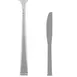 Steelite 5726SX042 Dinner Knife – 8-1/4" 13/0 Stainless Steel, Solid Handle, Folio - 1 Dozen 1 image