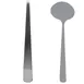 Steelite 5769SX063 Soup Ladle, 4.0 oz Capacity, 12.375‑Inch Angle Folio, 18/10 Stainless - 1 Dozen 1 image