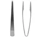 Steelite 5769SX073 Large Angle Serving Tongs, 12-16" Folio Design, 18/10 Stainless Steel - 1 Dozen 1 image