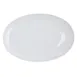 Steelite 61101ST0320 - Oval Porcelain Platter 15" x 10" x 1.375" Rim Coupe 500°F Oven Safe - 1 Dozen 1 image