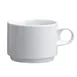 Steelite 61105ST0519 Stack Cup 8.75 Oz 4.625" x 2.5" Porcelain Oven Safe 500°F Stackable - 36/Case 1 image