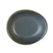 Steelite 6124RG011 Oil Dish, 2.0 oz, 3.875" x 3.375" x 1.0" Oval Porcelain, Storm Finish - 24/Case 1 image