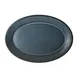 Steelite 6124RG021 Oval Platter, 14" x 10" Storm Porcelain, Oven Safe to 425°F - 6/Case 1 image