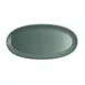Steelite 6218RT023 - Oval Porcelain Platter, 11" x 5.5" x 0.875", Teal, Oven Safe to 425°F - 24/Case 1 image