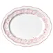 Steelite 62527FP817 Oval Porcelain Platter, 13" x 10.5" x 1", Adelina Rose Folio - 1 Dozen 1 image