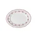 Steelite 62535FP818 Oval Porcelain Platter, 9.0" x 6.75" x 0.875", Giselle Maroon Folio - 1 Dozen 1 image