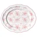 Steelite 62542FP817 - Oval Porcelain Platter 13" x 10.5" x 1", Liliana Rose Folio Design - 1 Dozen 1 image