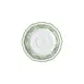 Steelite 62566FP821 Adelina Willow Rim Green Round Porcelain Saucer 6.5" x 0.75" - 1 Dozen 1 image