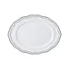 Steelite 62577FP818 Oval Porcelain Platter, 9" x 6.75" x 0.875", Adelina Double Slate - 1 Dozen 1 image