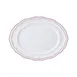 Steelite 62578FP818 - Oval Porcelain Platter, 9.0" x 6.75" x 0.875", Double Line Rose Folio, 1 Dozen 1 image
