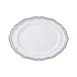 Steelite 62582FP818 Oval Porcelain Platter, 9" x 6.75" x 0.875", Triple Line Slate Finish - 1 Dozen 1 image