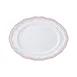 Steelite 62583FP818 - Oval Porcelain Platter, 9" x 6.75" x 0.875", Adelina Triple Rose Folio, 1 Dozen 1 image