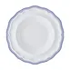 Steelite 62584FP814 - 15 oz Round Porcelain Soup Bowl, 9.75" Triple Line Blue Folio Finish - 1 Dozen 1 image