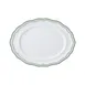 Steelite 62585FP818 - Oval Porcelain Platter, 9.0" x 6.75" x 0.875", Triple Green Folio - 1 Dozen 1 image