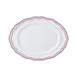 Steelite 62586FP818 Oval Platter, 9" x 6.75" x 0.875" Maroon Folio Finish, Oval Shape - 1 Dozen 1 image
