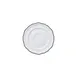 Steelite 62587FP823 Adelina Folio Porcelain Saucer, Black Line, 5.0" x 0.625" - 1 Dozen 1 image
