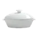 Steelite 6300P035 - Oval Bowl With Lid, 4.25 Oz 5.75" X 3.0" X 2.75", Porcelain, 465°F - 24/Case 1 image