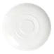 Steelite 6300P172 Low Cup Saucer, 7.125" Round Aura Porcelain, Oven Safe To 465°F/239°C - 24/Case 1 image