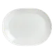 Steelite 6300P310 - Oval Aura Porcelain Platter 17.34" x 13.5", Oven Safe to 465°F - 2/Case 1 image