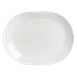 Steelite 6300P313 Race Track Oval Platter, 10" x 7.75" Aura Porcelain, Oven Safe to 465°F - 24/Case 1 image