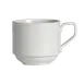Steelite 6305P670 Porcelain Coffee Cup, 6.75 oz (4.125" x 2.75"), Oven Safe to 465°F - 24/Case 1 image