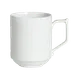 Steelite 6306P776 - China Mug, 10.75 oz 4.375" x 38.75", Stackable, Oven Safe 465°F - 24/Case 1 image